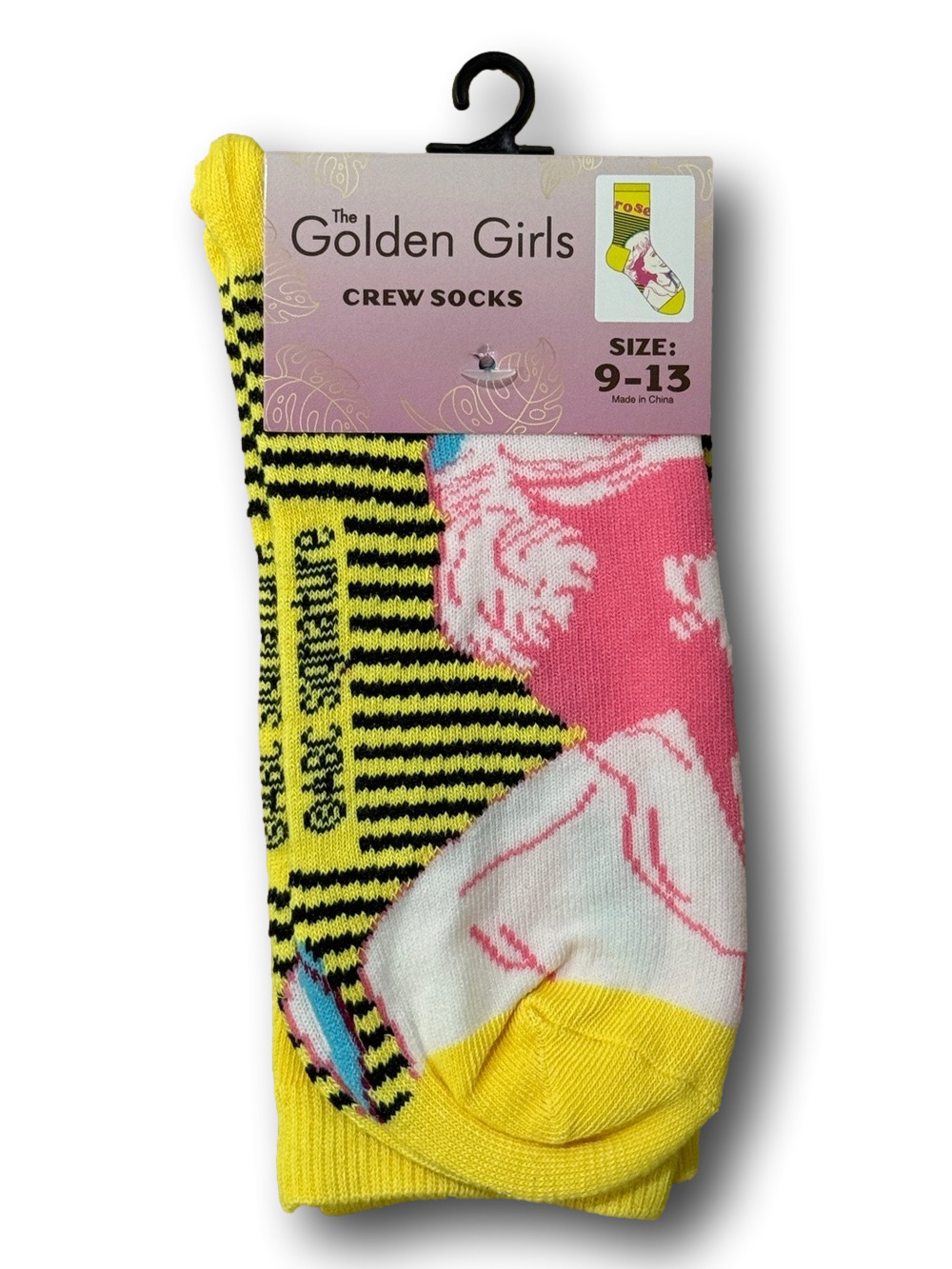 3/$20 The Golden Girls Rose Nylund Funny Novelty Crew Socks